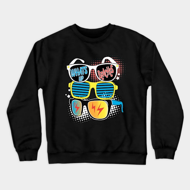 Whats Up Beaches - Summer With Beach Crewneck Sweatshirt by SILVER01